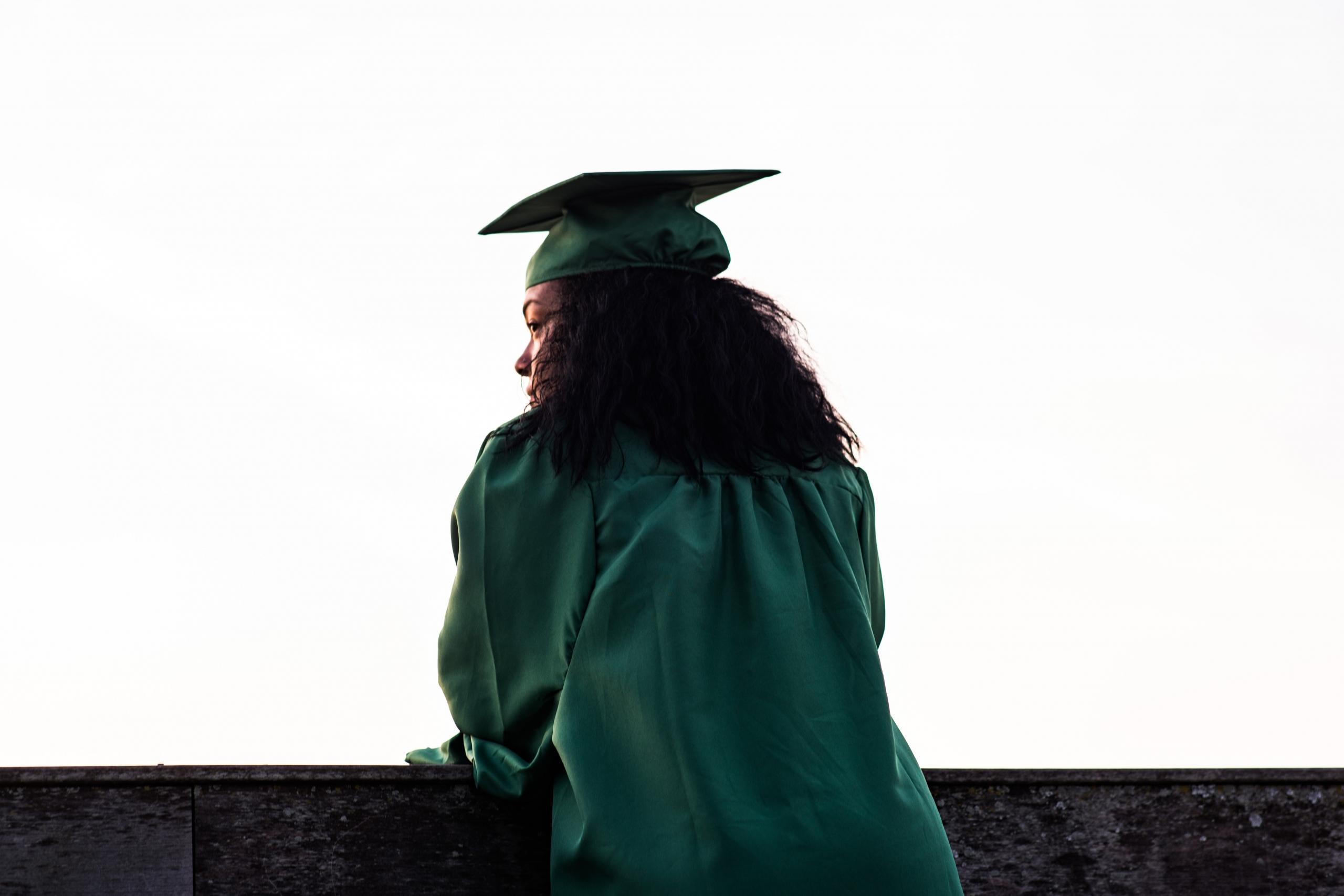 A female graduate