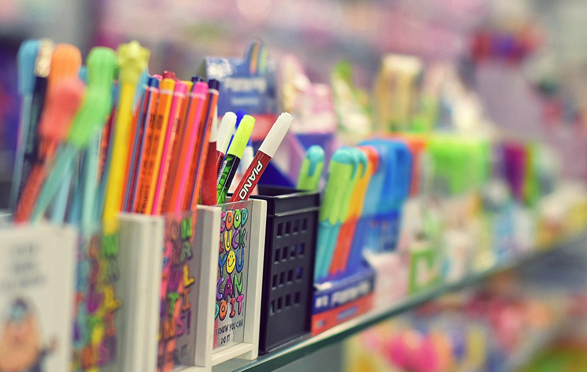 primary school stationery