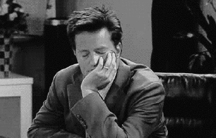 Chandler from Friends falling asleep - after guitar practice