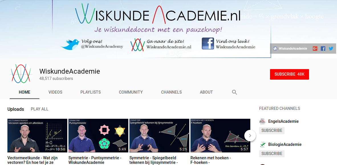 Wiskundeacademie biedt veel online wiskunde uitleg