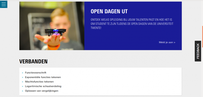 Met behulp van de Online Onderwijs website kun je wiskunde oefenen