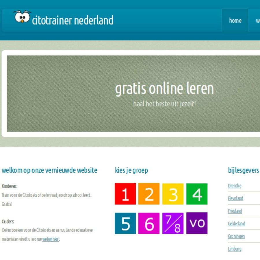 Citotrainer Nederland cito website screencopy