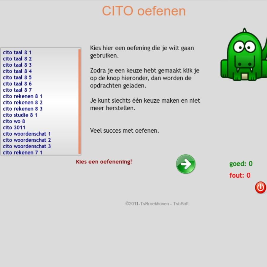 Oefensite Rendierhof cito webpage screencopy