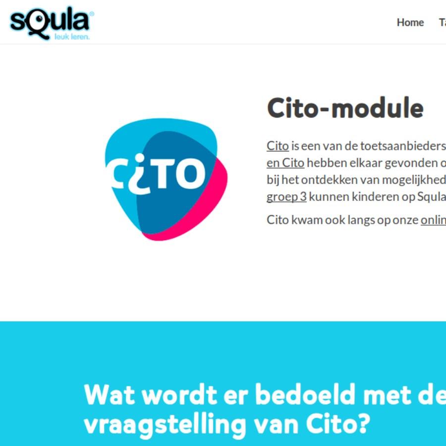 Squla Cito website screenshot