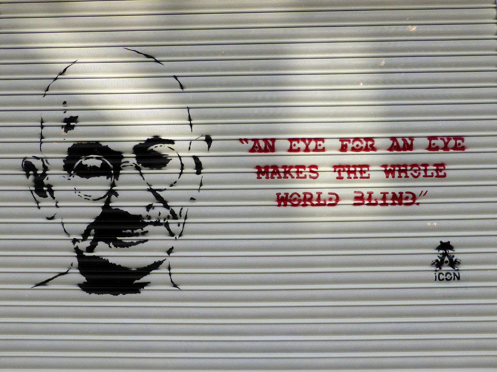 Gandhi is ook een belangrijk figuur in de wereld van Engelse quotes