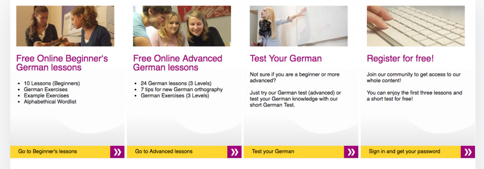 Bij Deutsch-Lernen kun je eerst je niveau testen