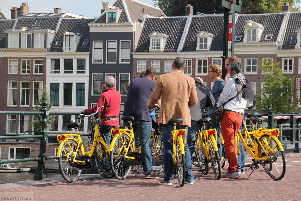 De fiets wordt in Nederland veel gebruikt