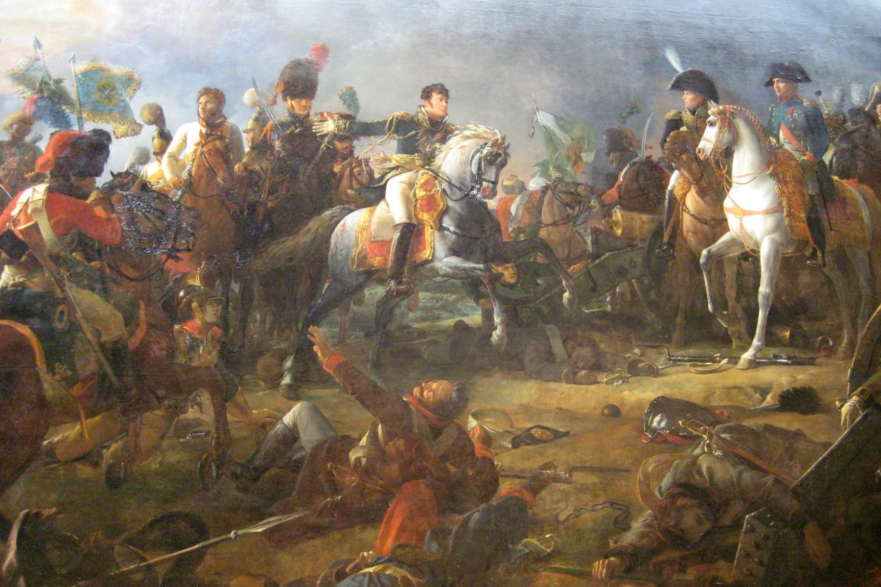Strijdtoneel bij het gevecht van Napoleon bij Austerlitz