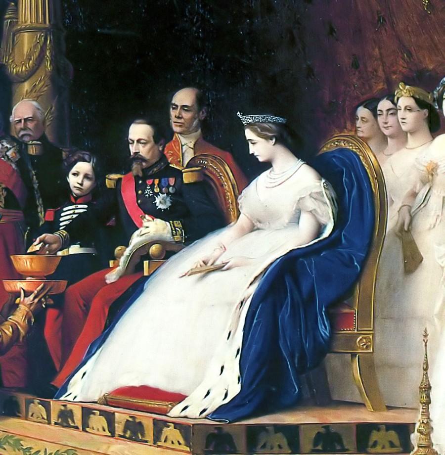 Schilderij door Jean-Léon Gérôme van Napoleon III en Eugenie
