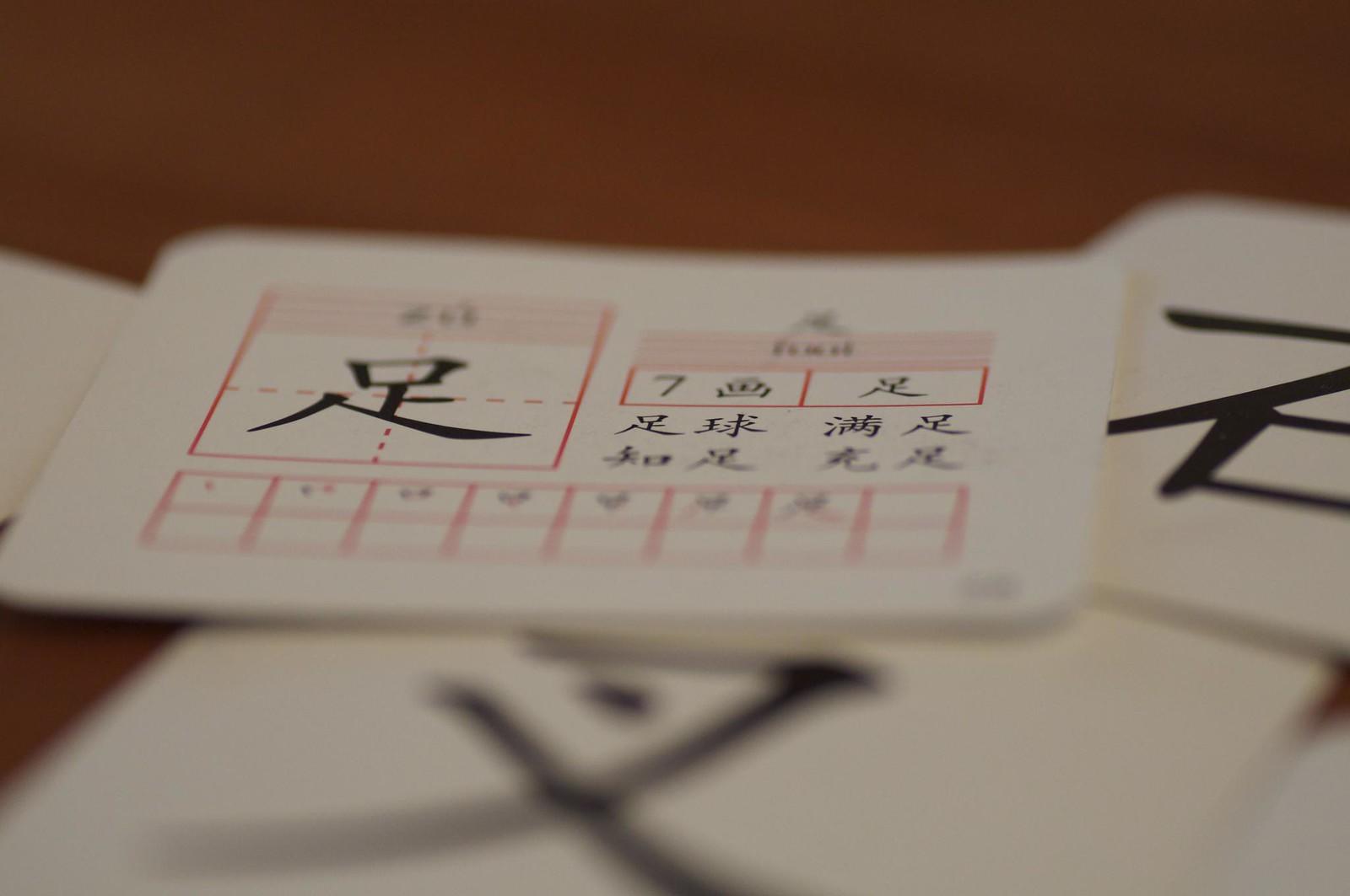 Chinese karakters moeten in een denkbeeldig vierkant worden geschreven