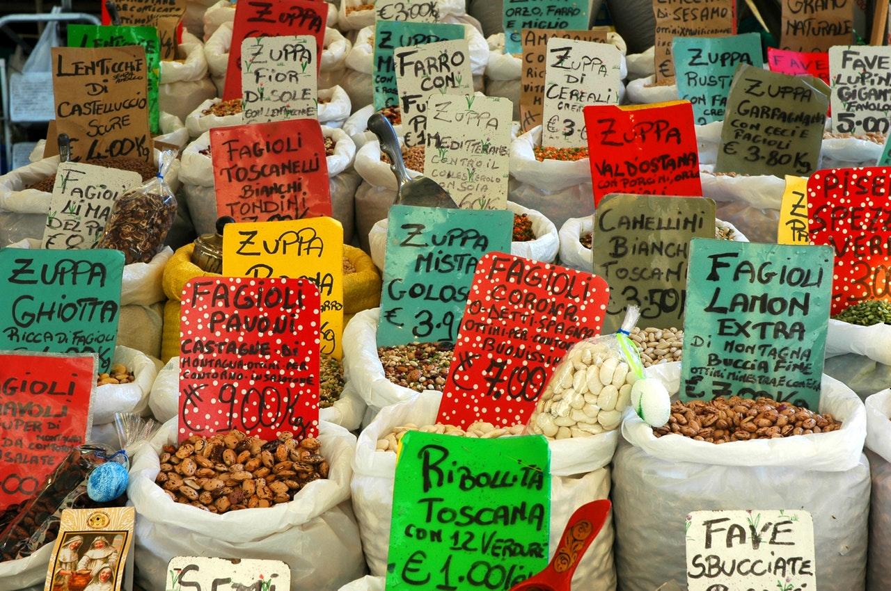 Ga naar de markt en verbeter je woordenschat.