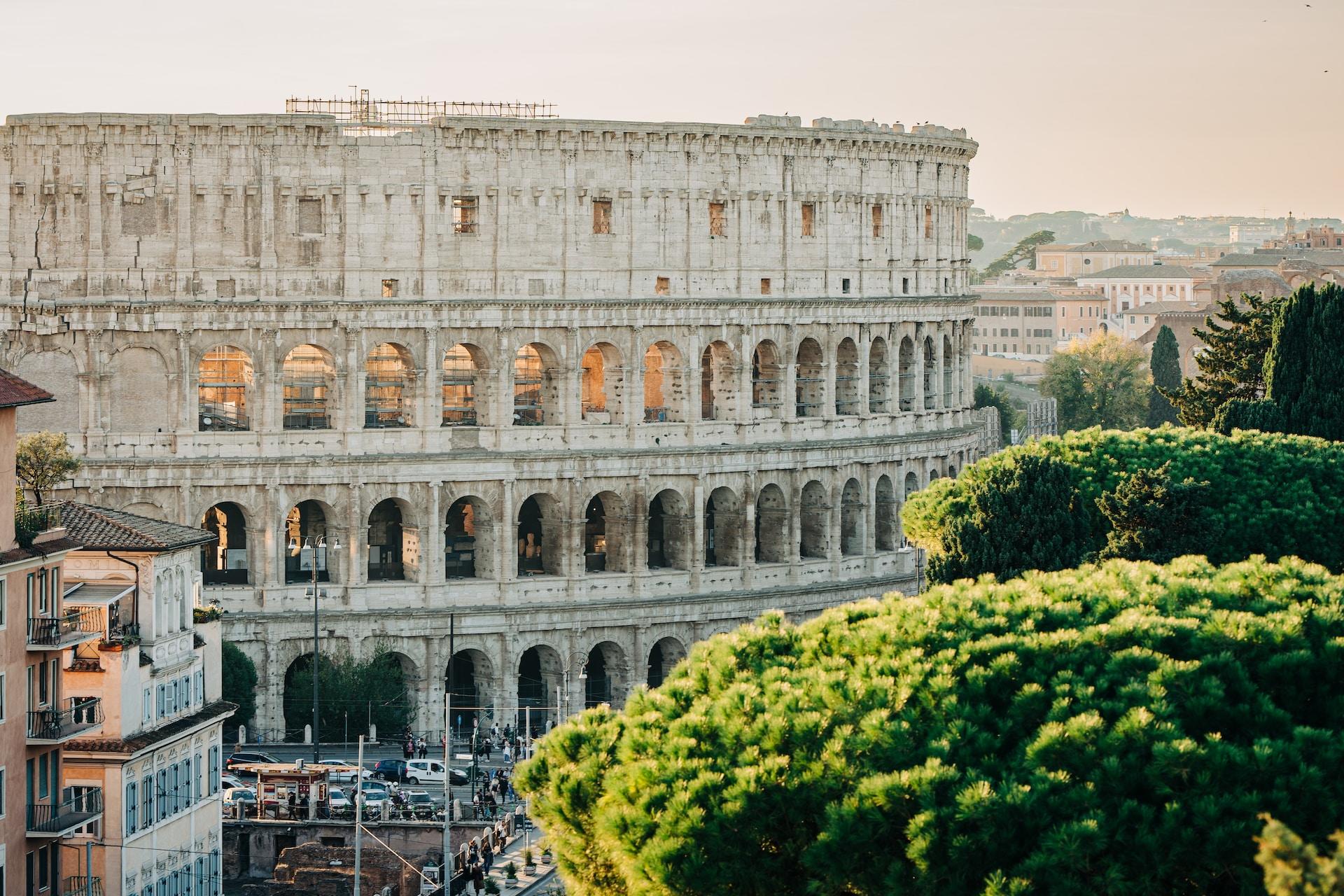 Kolusseum in Rome in de middagzon 
