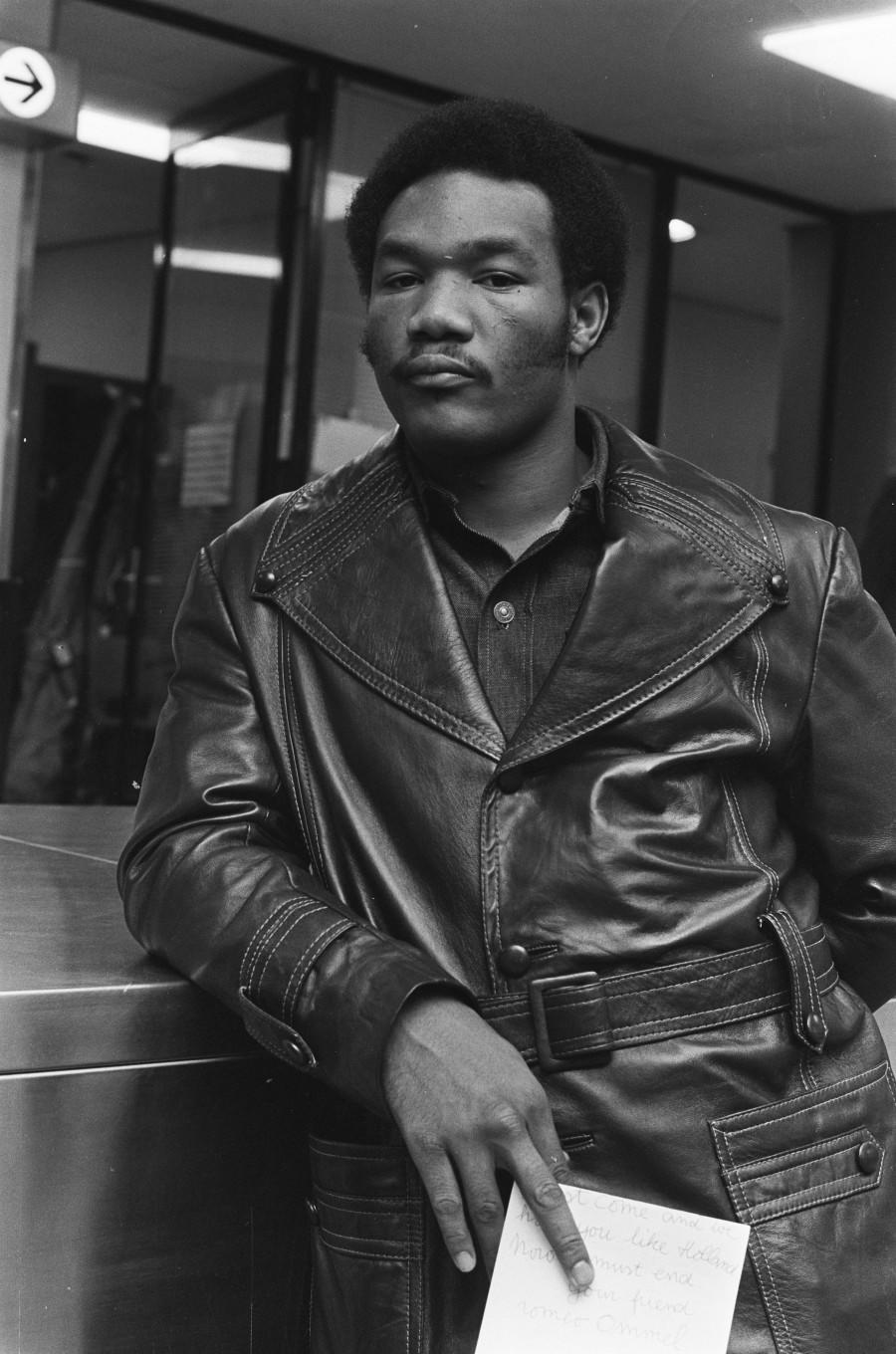 George Foreman op Schiphol 17 maart 1973