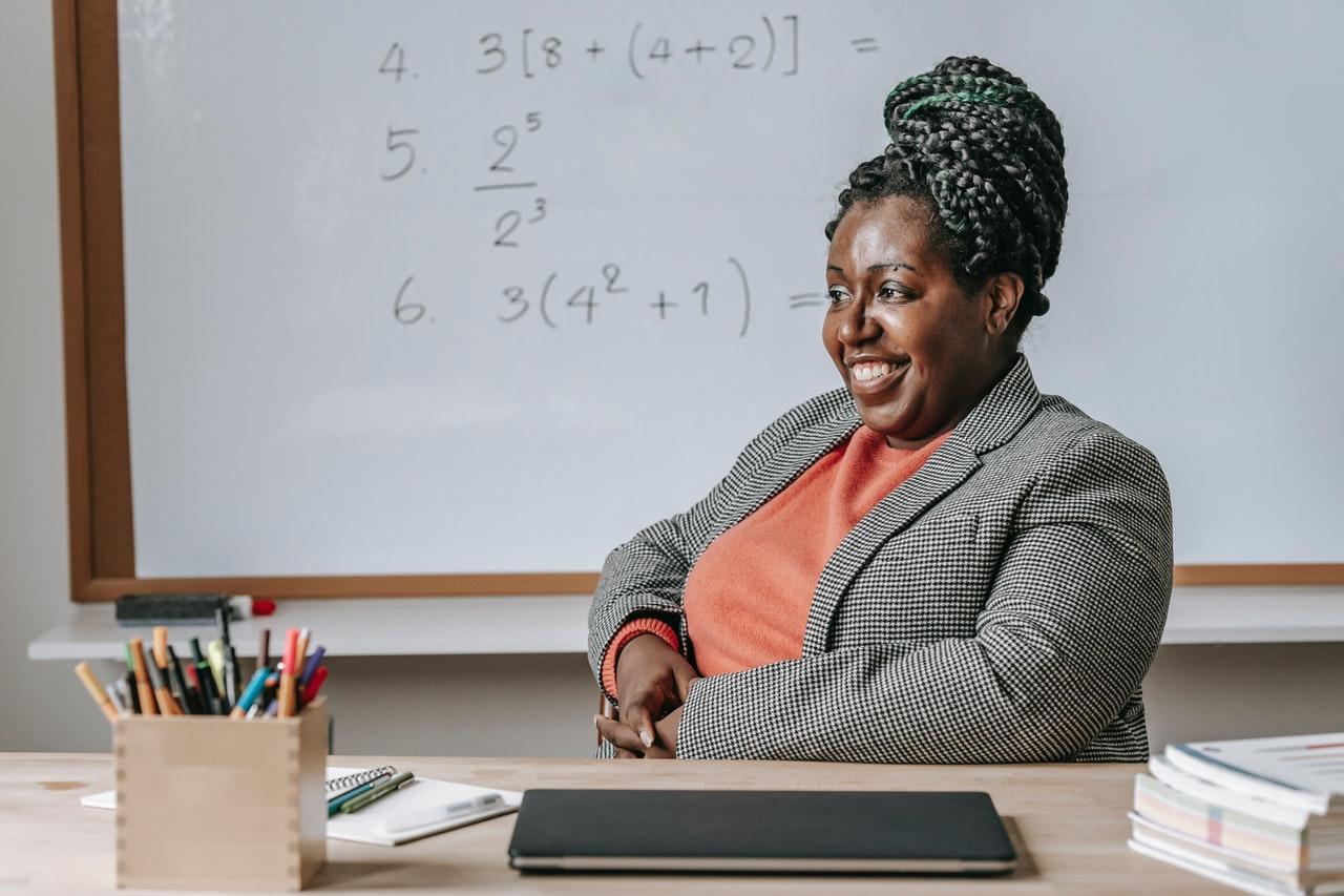 Een trotse docente wiskunde.