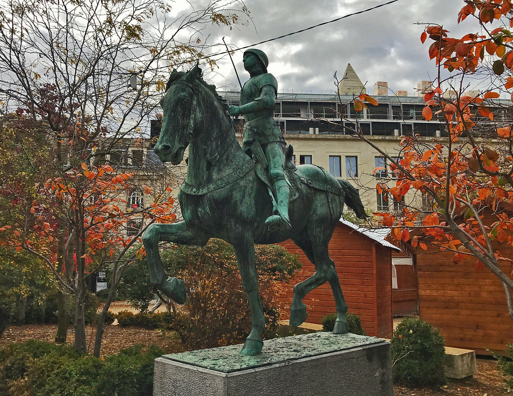 Standbeeld van Jeanne d'Arc in Reims