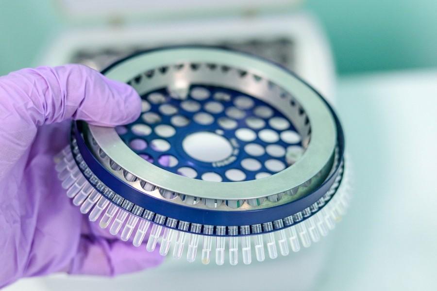 onderdeel laboratorium apparaat wordt getoond