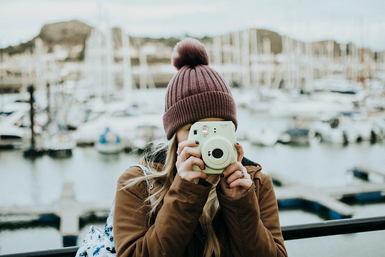 Een polaroidcamera