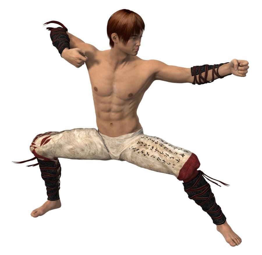 3d model chinese strijder