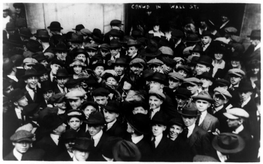 Tijdens 'the Roaring Twenties' was er een run op aandelen