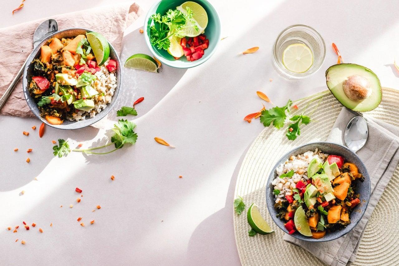 Een zachte, Franse salade.