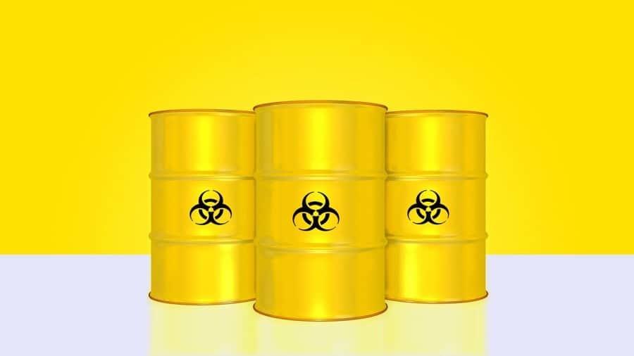 Vaten met nucleaire stoffen