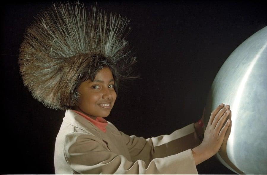 Statische effecten met behulp van een van de Graaff generator