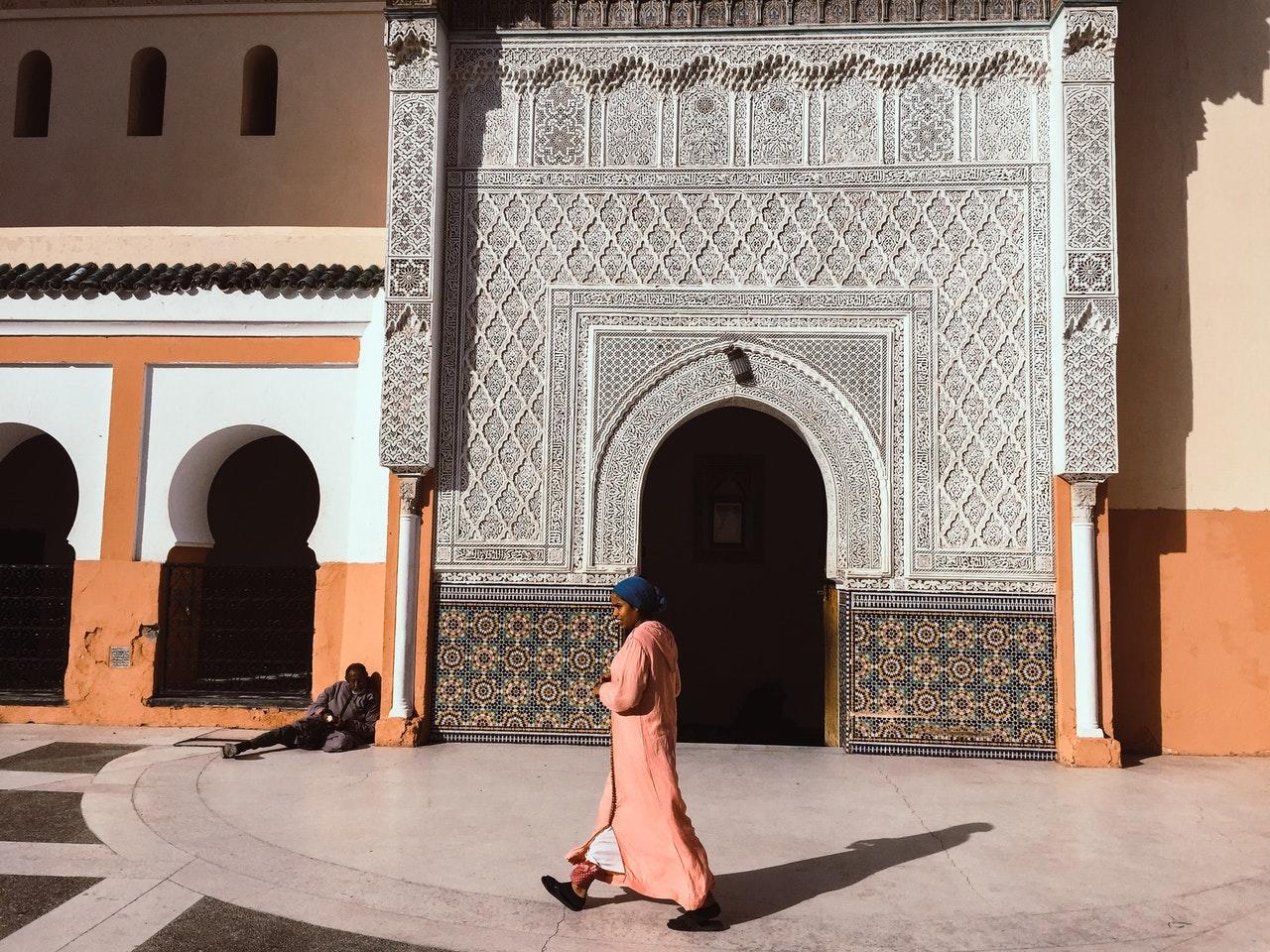 Een plein in het Midden-Oosten.