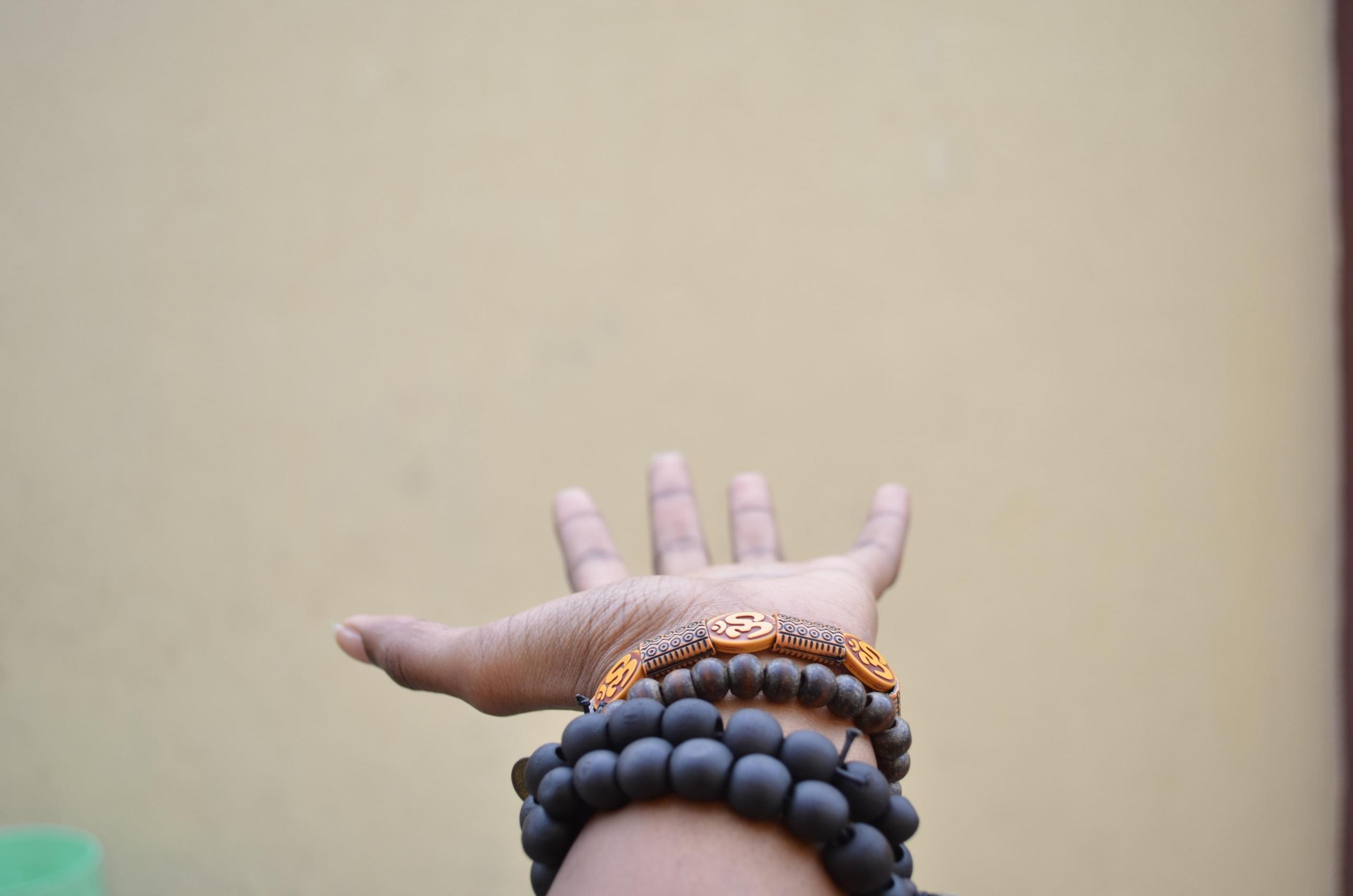 Mala kralen voor een hatha yoga les