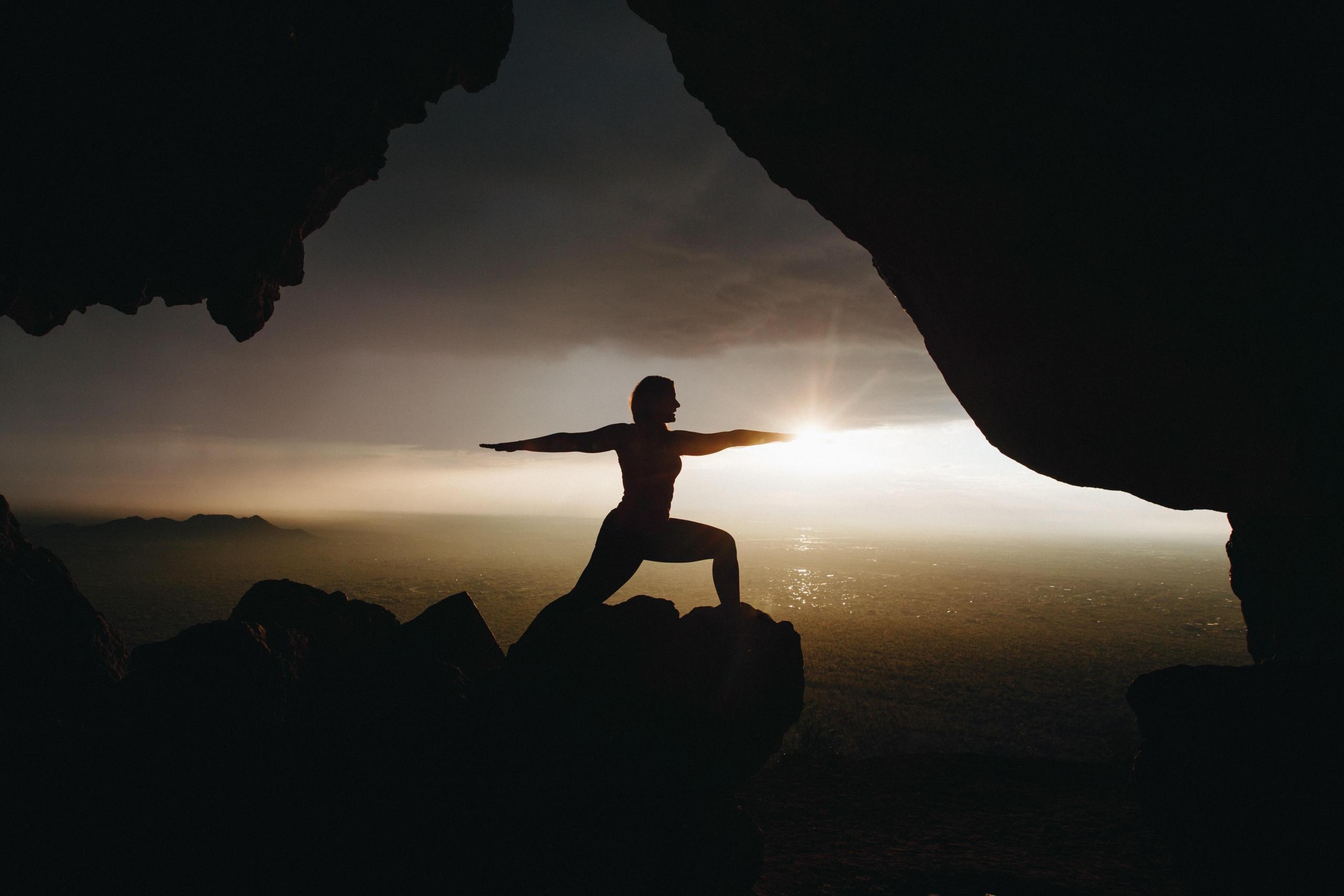yoga les in de natuur