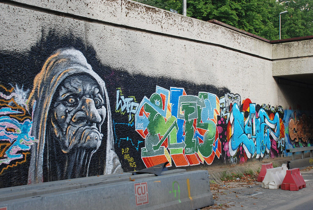 Graffiti, Catharijne-viaduct, Utrecht