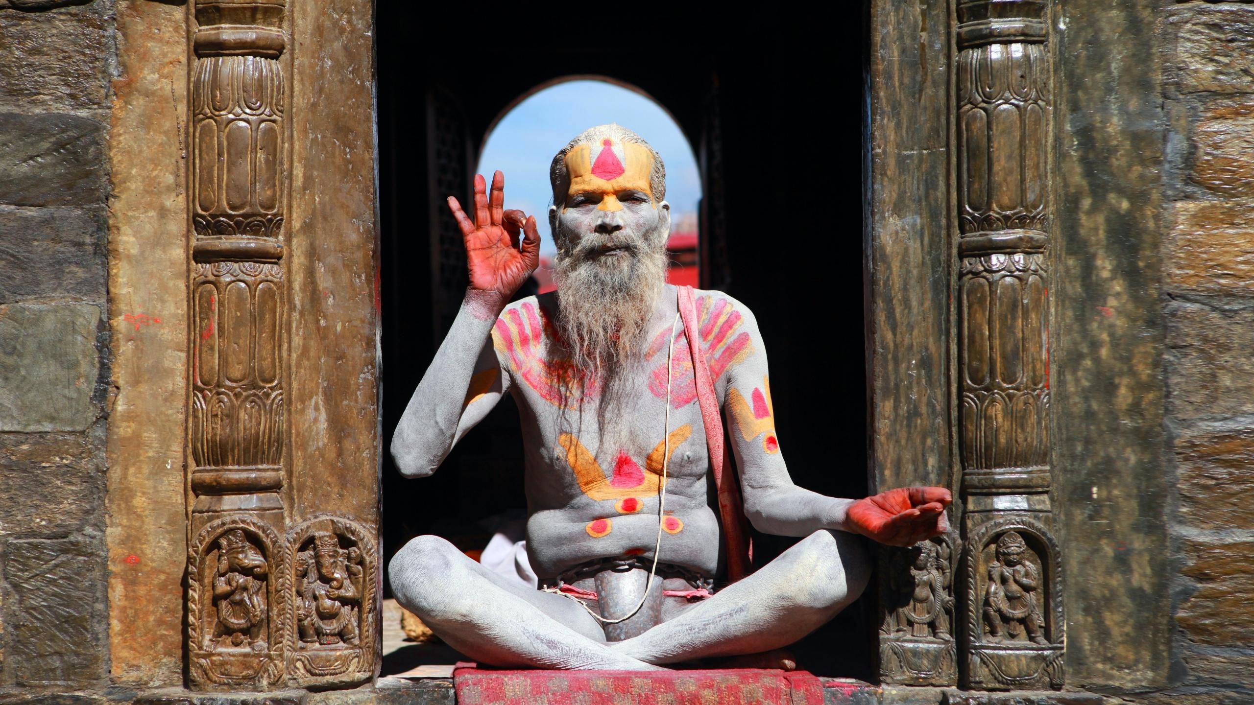 Yoga leraren worden soms opgeleid in India