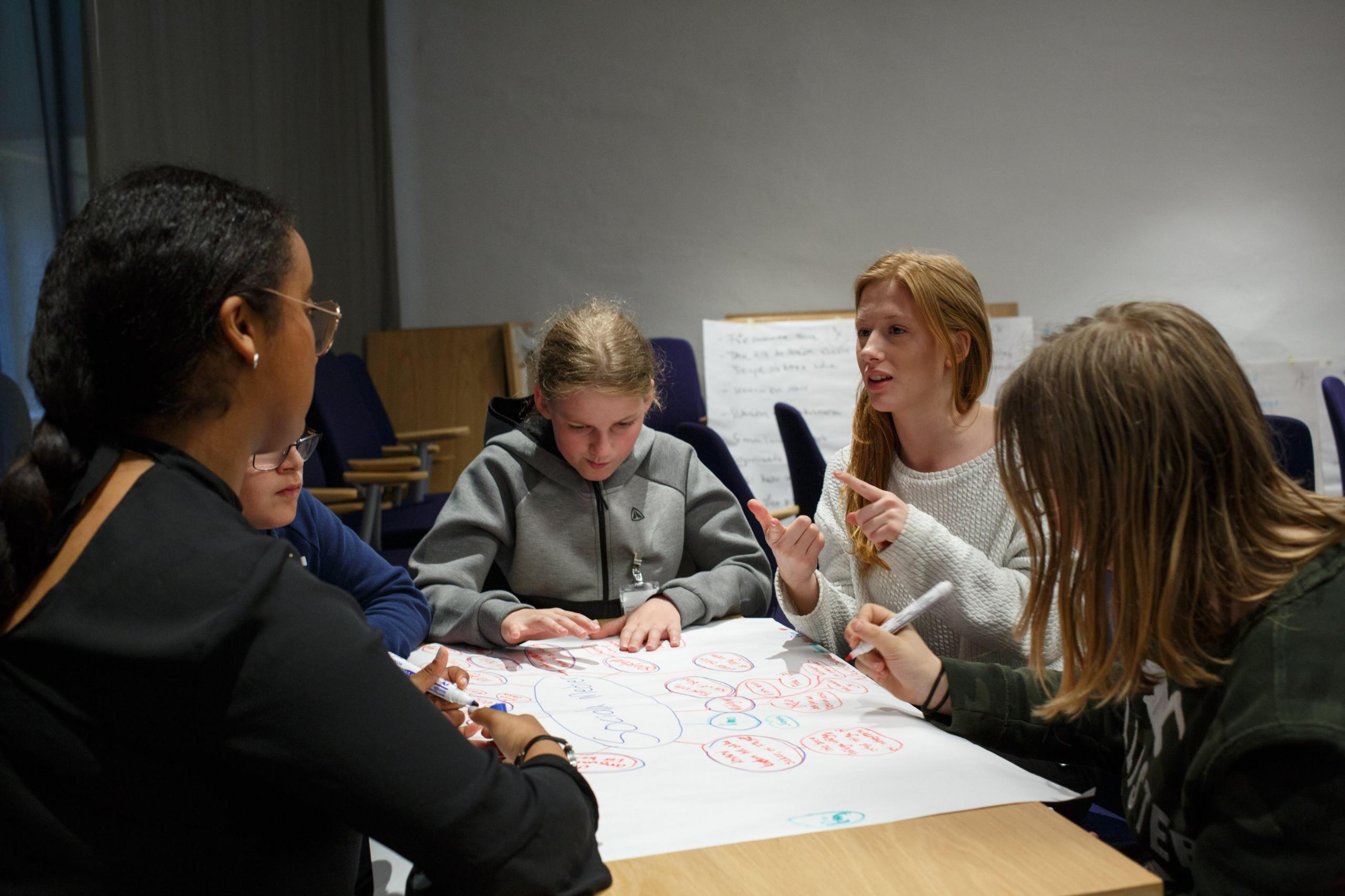 scheikundelessen tijdens een examentraining