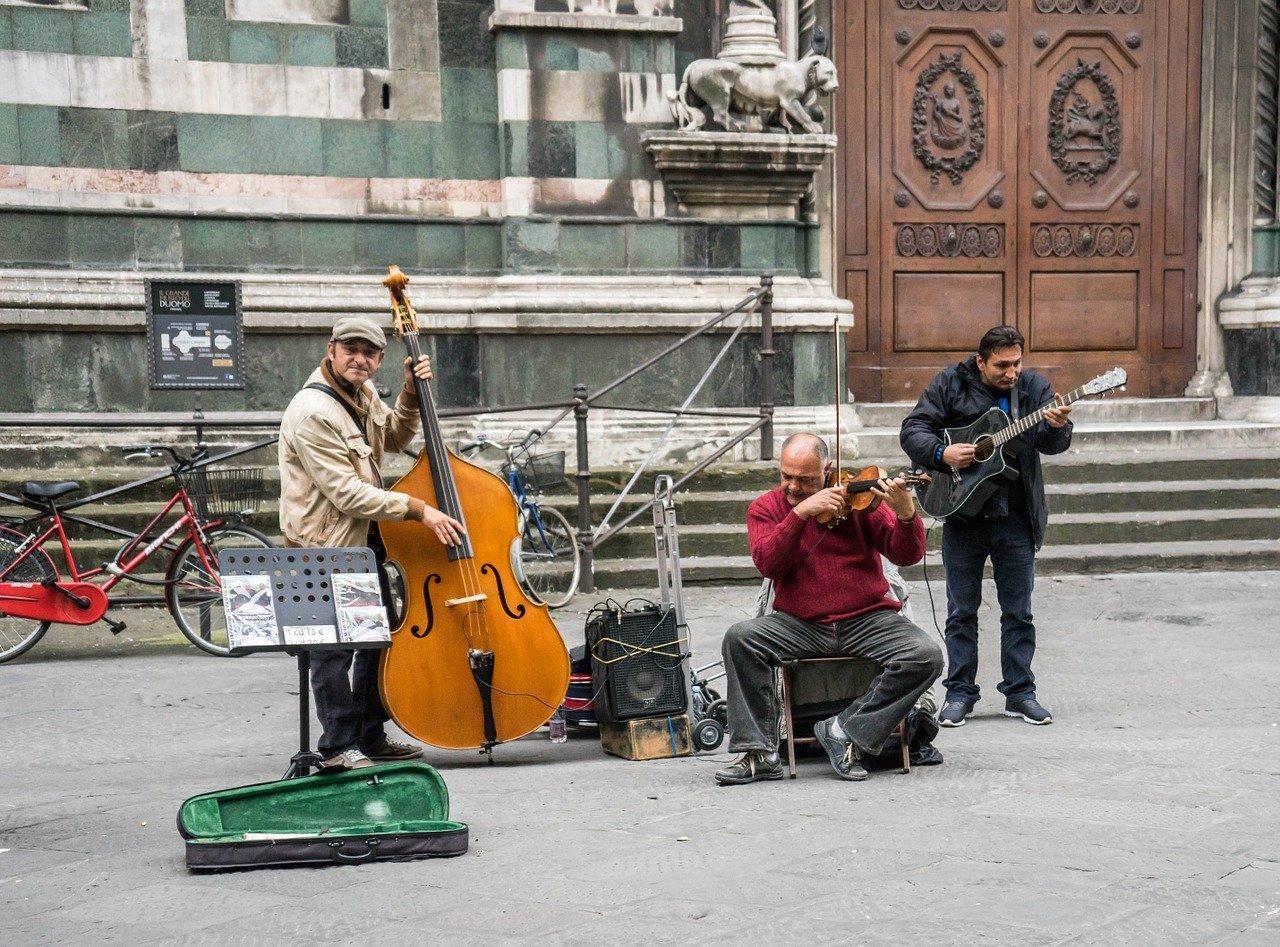 Straatmuzikanten in Florence