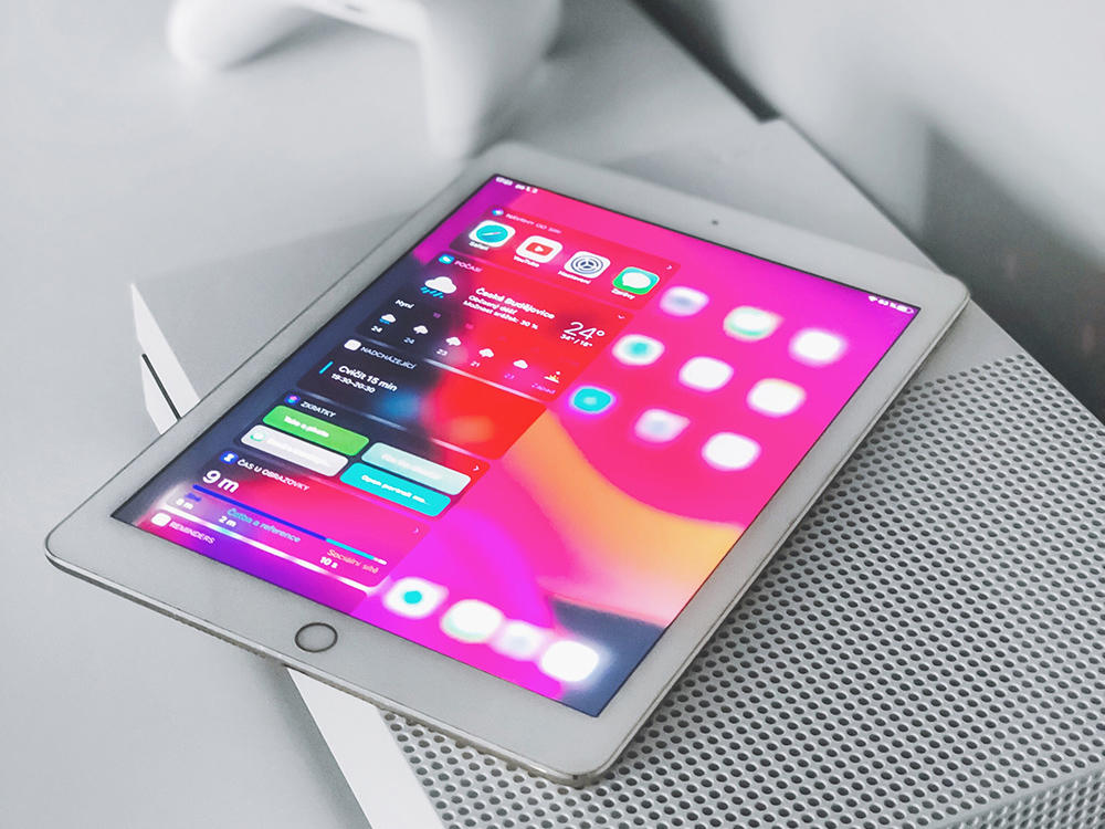 Tablet met apps