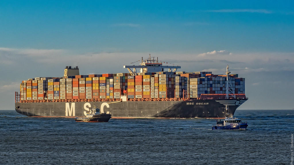 De haven van Rotterdam is de grootste in Europa