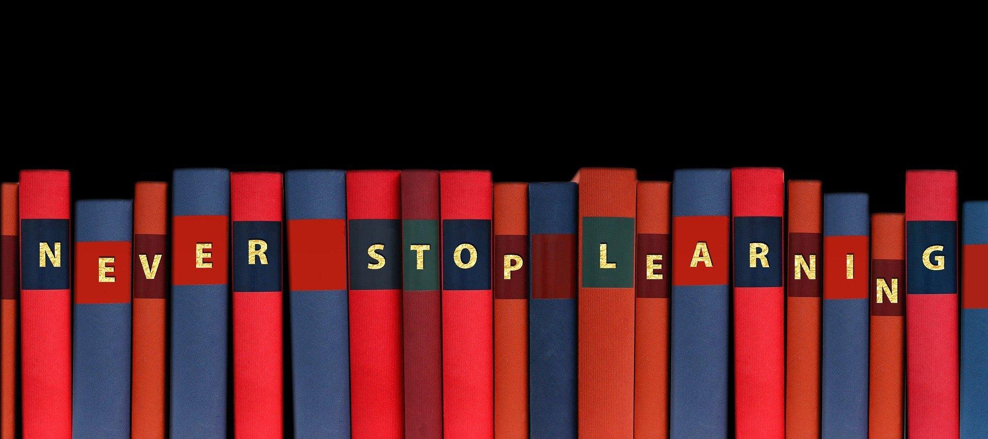 Stop nooit met leren