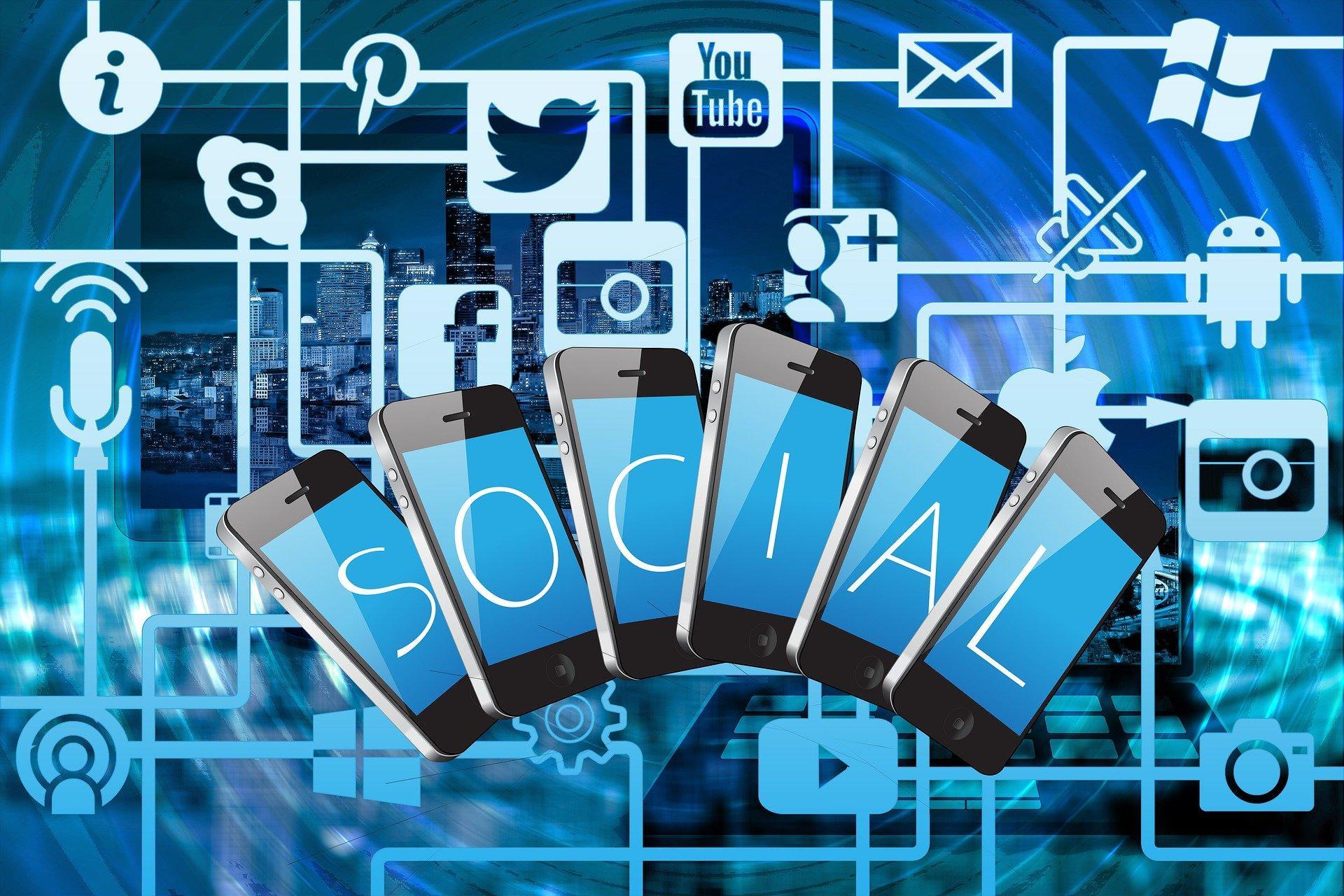 Telefoons social media