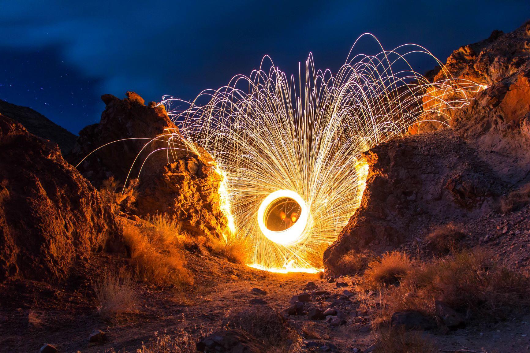 Foto's met lightpainting