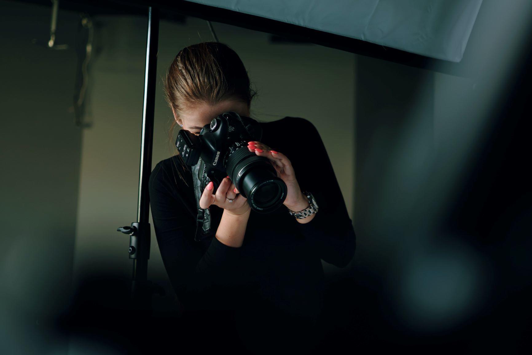 Een professionele fotograaf