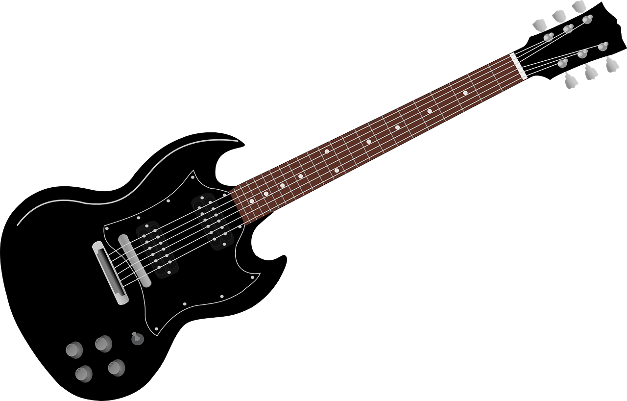 Elektrische gitaar zwart