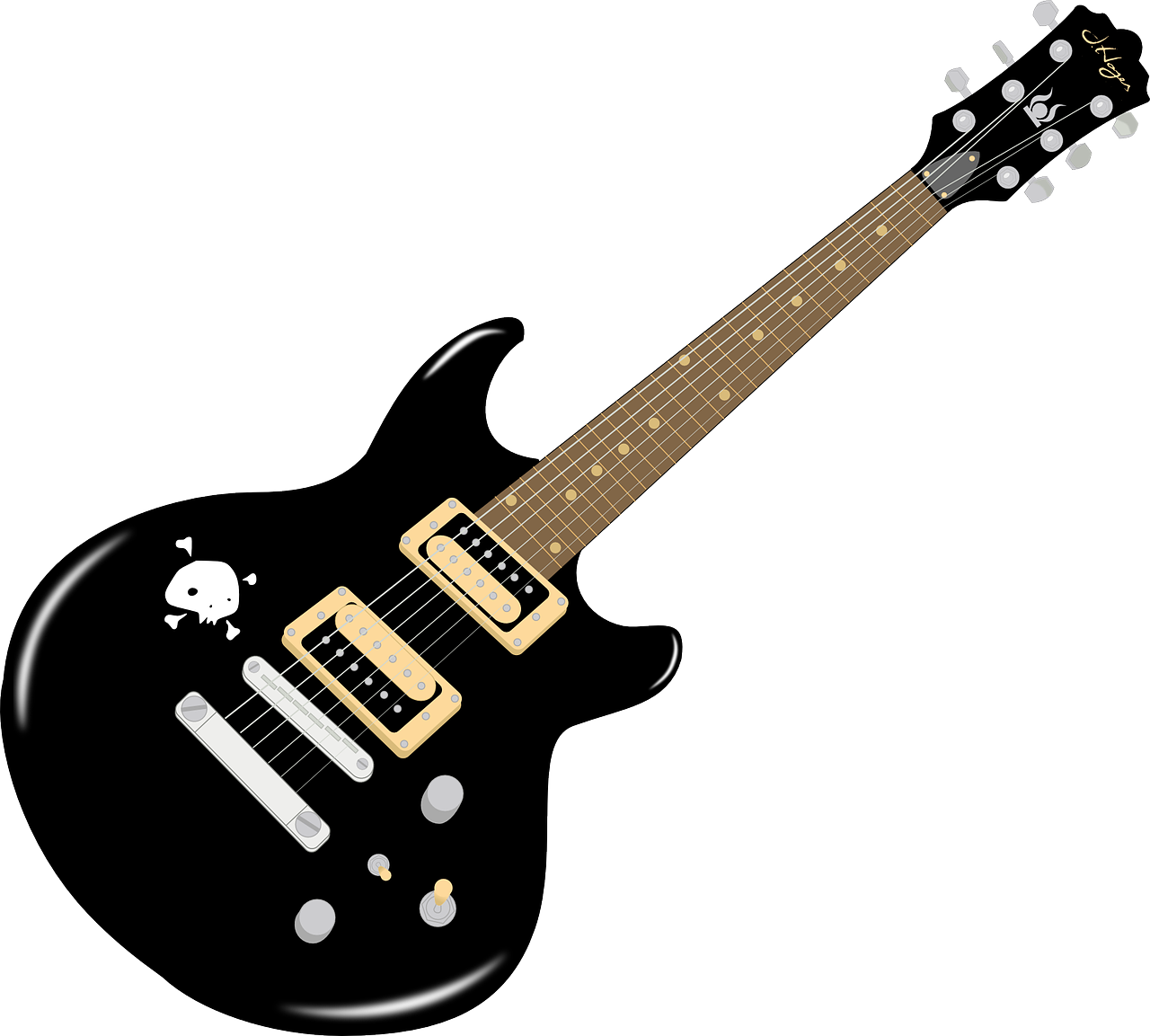 Gitaar zwart