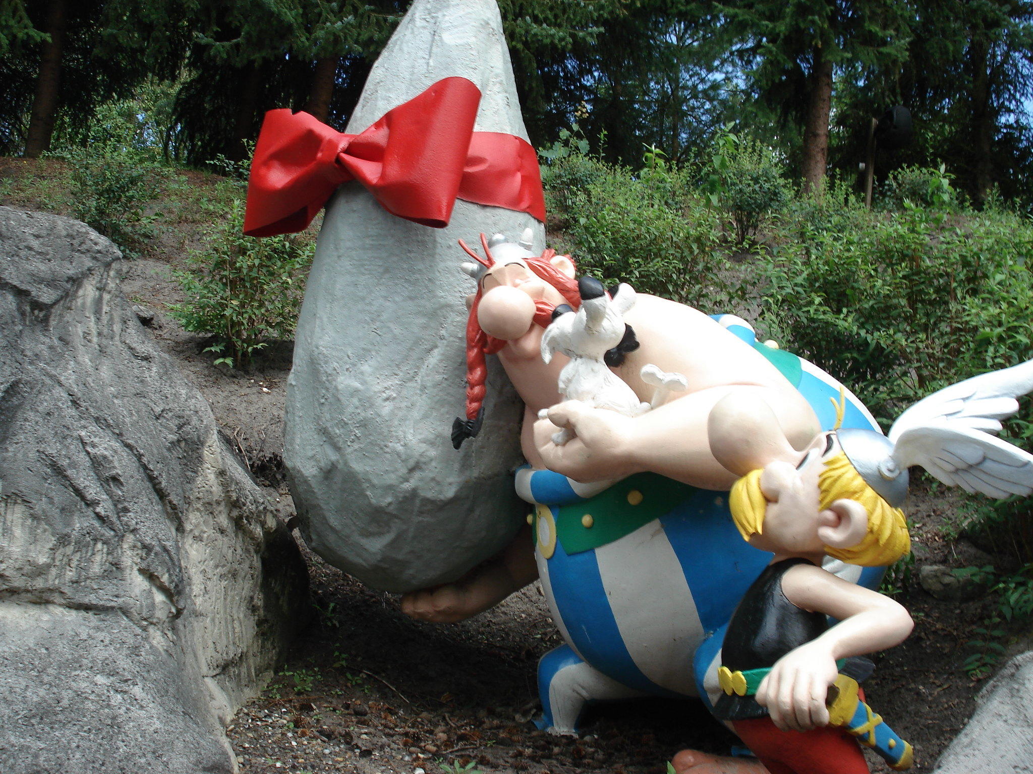 Asterix en Obelisk met menhir