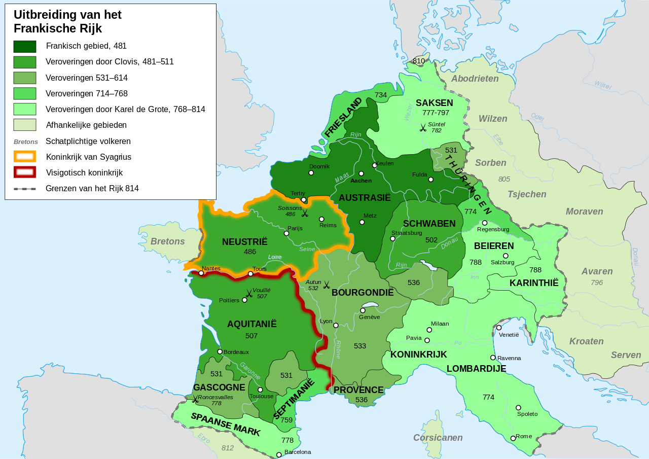 De Franken spraken een Germaanse taal, Frankisch