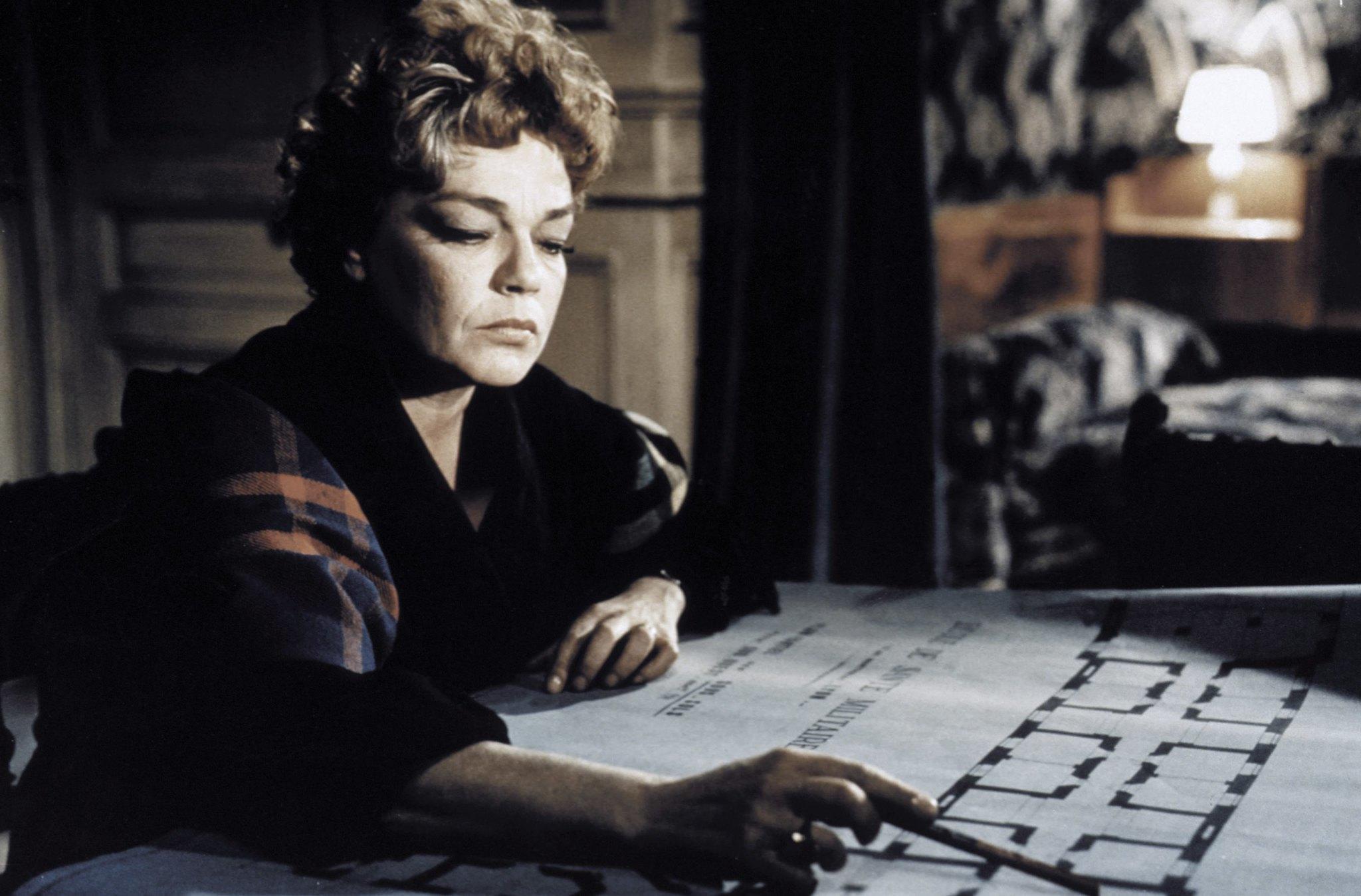 Signoret in de film 'L' Armée des ombres'