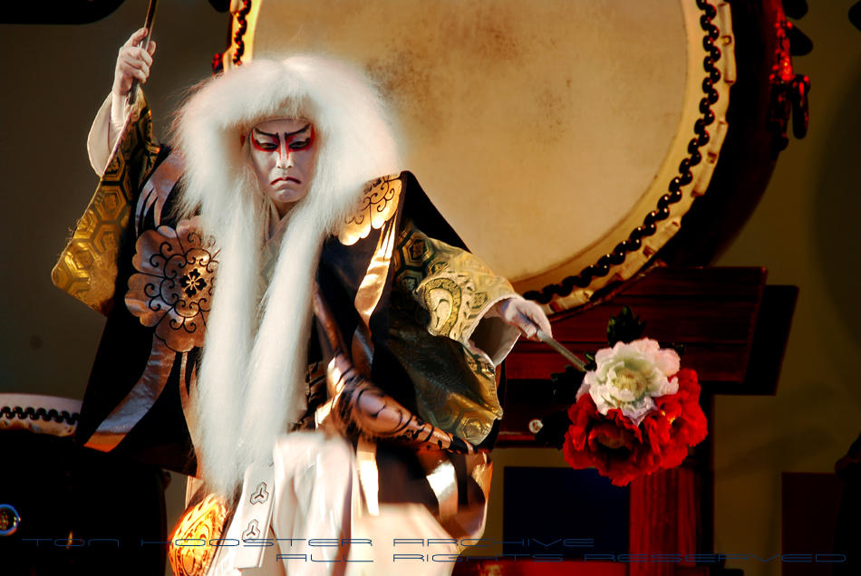 Kabuki wordt gespeeld door mannen