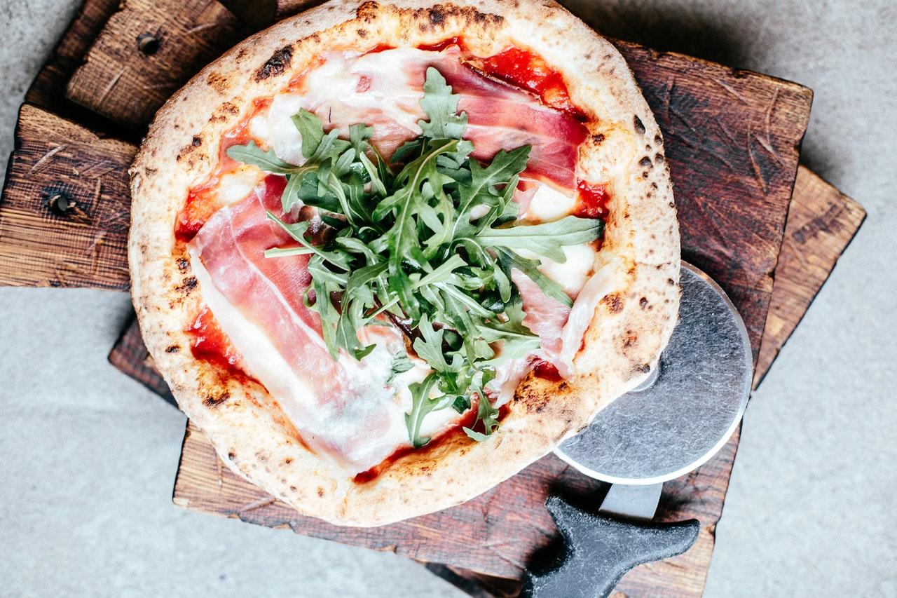 Een pizza