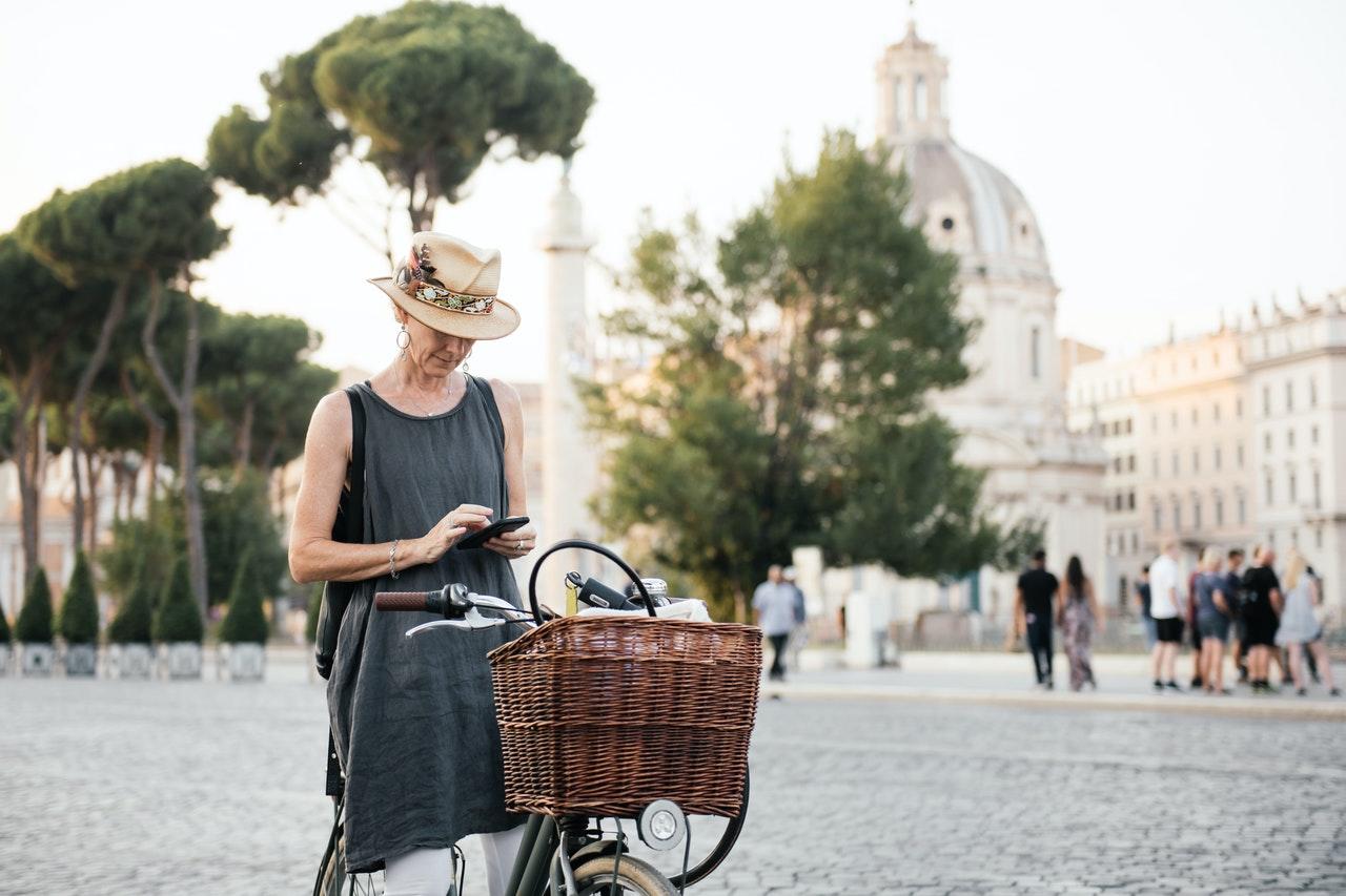 Vrouw in Italië