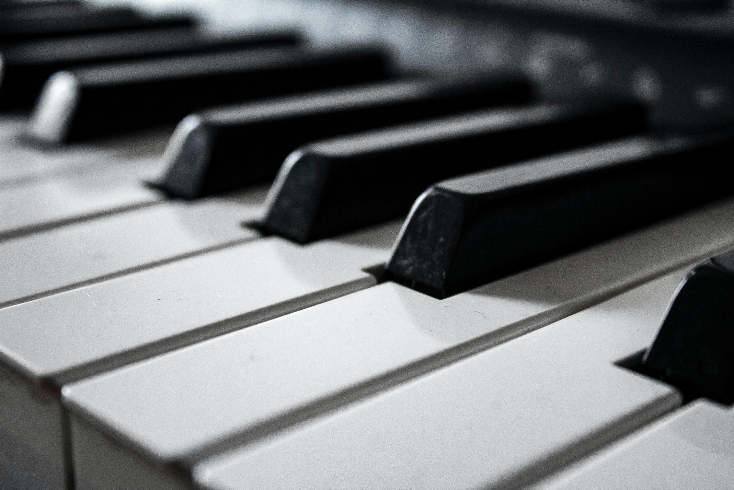 Klavier van een piano