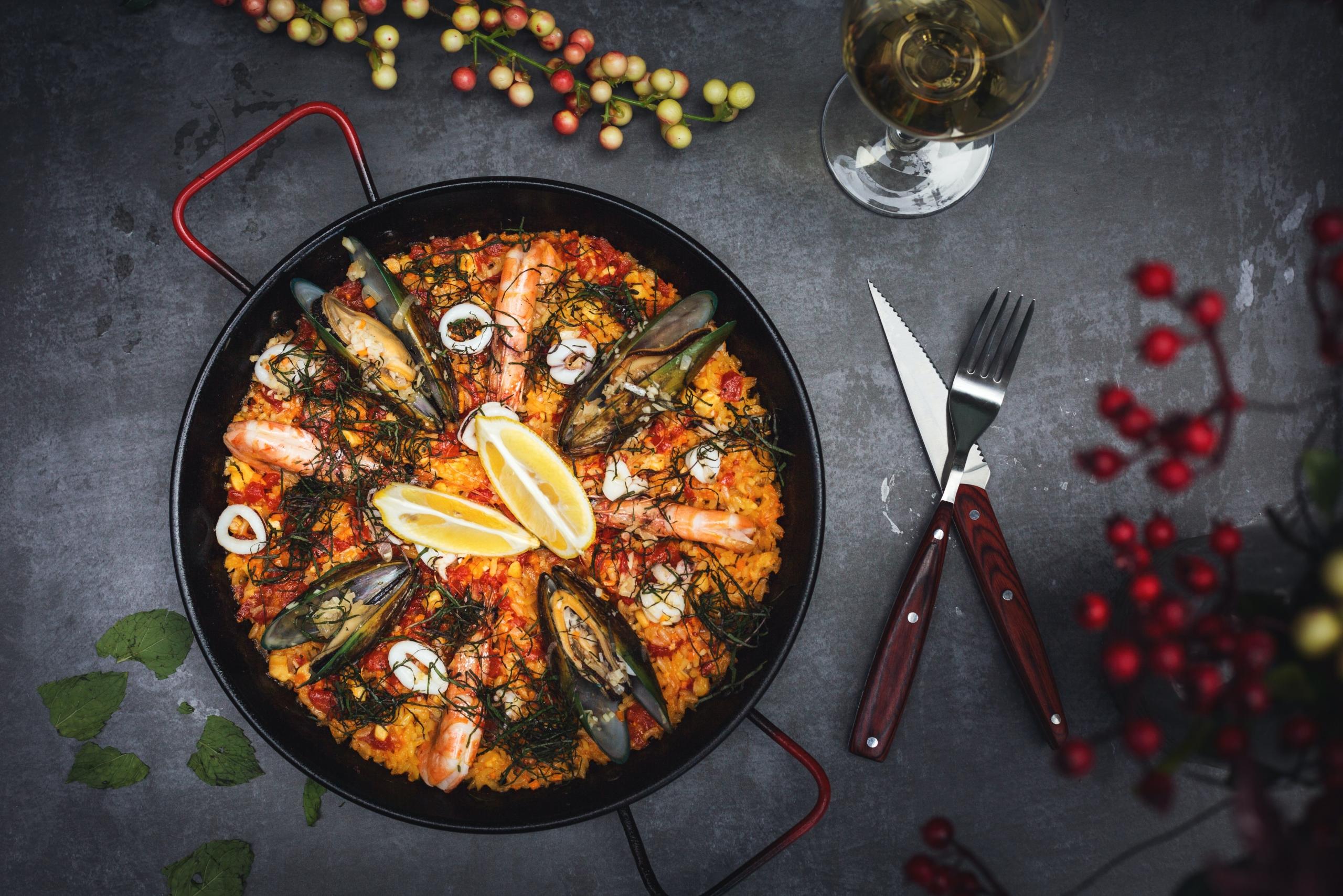 Paella is een typisch Spaans gerecht