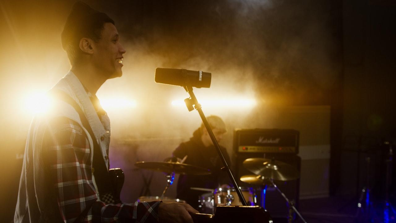 Tijdens een optreden